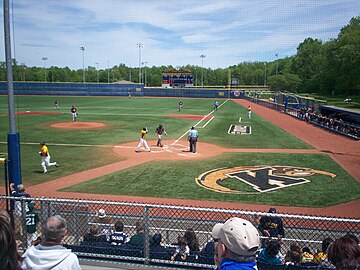 Looking down the right field line, May 2010