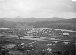 Manunui c. 1908–1915, showing the Ellis and Burnand sawmill