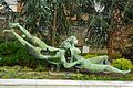 Adam et Eve, bronze (en) d'Oscar Stonorov (en), Hopkinson House, Washington Square, Philadelphie, Pennsylvanie (États-Unis), 1962.