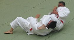 juji gatame armlock in Katame-no-kata