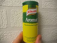 Aromat är en kryddblandning med knorr.