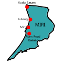 Map of Miri District, Sarawak 砂拉越州美里县地图