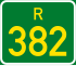 Streeksroete R382 shield