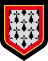 Écusson de la région de gendarmerie du Limousin reprenant les armoiries de la province du même nom.