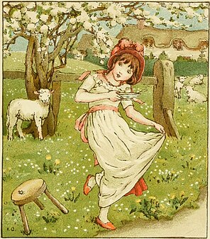 Kate Greenaway illustration, 1900