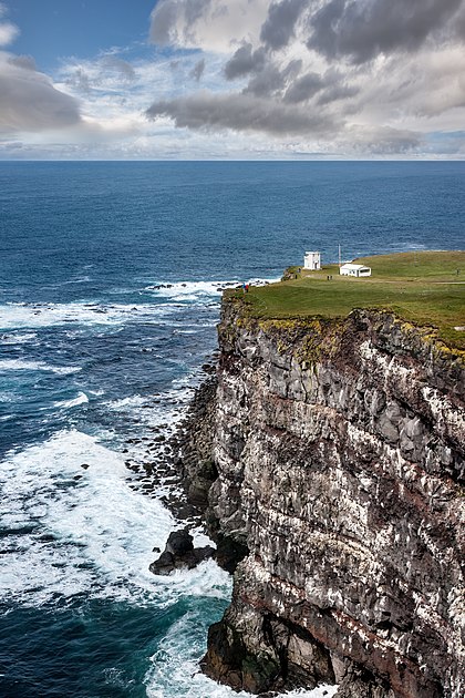 The Látrabjarg cliffs on the Vestfirðir coast in Iceland