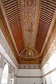 Decorated ceiling in a room around the courtyard