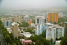 Panorama with buildings, Dushanbe.jpg