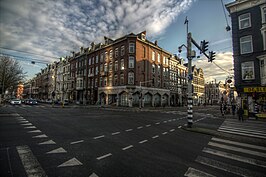 De hoek van de Van Woustraat en de Stadhouderskade, januari 2016