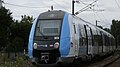 Z 50000 in the new Île-de-France Mobilités livery on Transilien Line H at Bessancourt station