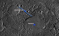 Image échelle 50 km de Gazetteer of Planetary Nomenclature (Team May 2016 MESSENGER)