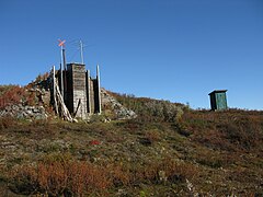 Ein Schutzraum auf dem Gelände der Esrange