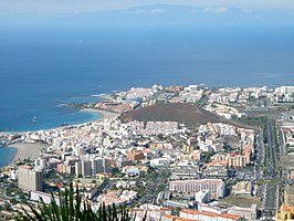 Los Cristianos en Playa de las Américas - gezien vanuit Montaña de Guaza