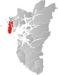 Kart som viser Karmøy kommune.