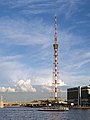 Saint Petersburg TV Tower as seen from Ushakovskaya Embankment