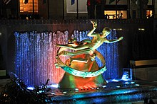 Statue of Prometheus in Rockefeller Center