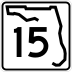 State Road 15 marker