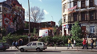 Hamburg, Hafenstraßen-Häuser, 1989