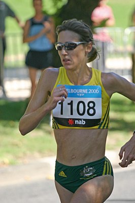 Tijdens de marathon op de Gemenebestspelen van 2006, Melbourne