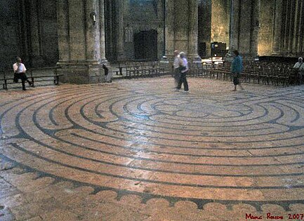 Labirinto na Catedral de Chartres