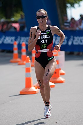 Magali Di Marco Messmer im Triathlon de Lausanne, 2010