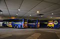 Autocars Megabus en gare routière de Paris Bercy, en août 2016.