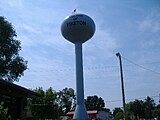 Water tower in Piketon, Ohio.