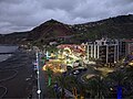 Christmas lights, seen from Ribeira Brava's lighthouse