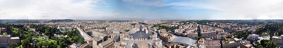 Panoramo pri Roma.