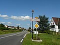 L'entrée nord du village de Zellenberg.