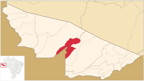Poziția localității Santa Rosa do Purus