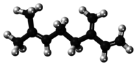 Model molekuly β-myrcenu