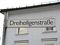 Schild neueren Typs im Zentrum (ab Mitte 1990er Jahre)