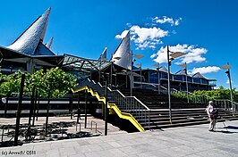 Hoofdingang van het Gerechtsgebouw