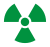 Symbole pour une zone radioactive contrôlée.