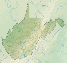 Map showing the location of Little Beaver State Park