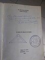 "O Vale do Braço do Norte", autografado em 10 de dezembro de 1974