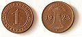 1 rentenpfennig (1923).