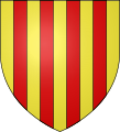 Blason du Royaume d'Aragon : D'or à quatre pals de gueules.