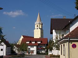 Skyline of Essenbach