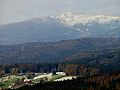 Panorama of Neuschönau Municipality: mountain Großer Rachel