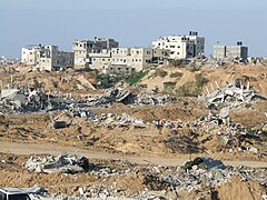 Après le retrait des troupes israéliennes lors de l'opération Plomb durci, 2009.