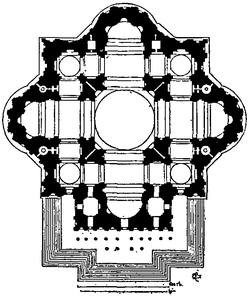 Plan 3. This plan shows a return to the form of plan 1. but with all the various parts made bolder.