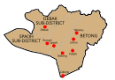 Map of Betong District, Sarawak 砂拉越州木中县地图