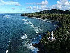 Old lighthouse at Pacifico Beach in San Isidro