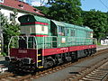 Die rekonstruierte 770 536 2014 im Hauptbahnhof Děčín