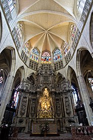 A altar barroco da Catedral de Toulouse, França.