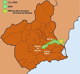 Situación dentro de la Región de Murcia