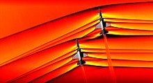 Interacting shockwaves from two supersonic planes