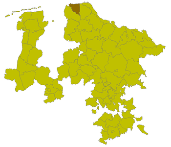 Lage des Kreises Hadeln in der Provinz Hannover